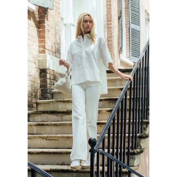 Nili Lotan Celia Jean in Cream Wash 29” - Picture 3 of 12